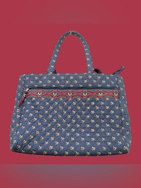 Vintage Y2K Vera Bradley EMILY Floral Farmhouse Retired Quilted Tote Diaper Bag